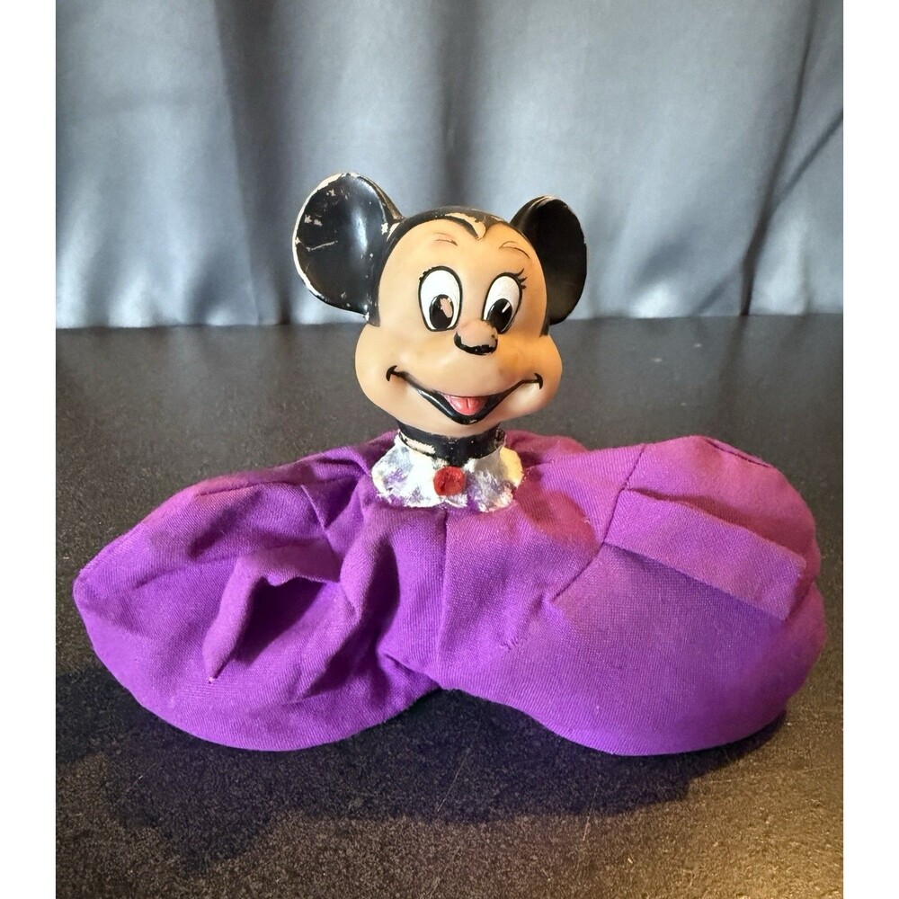 Vintage Walt Disney Minnie Mouse Bean Bag Doll Made In Japan Kitsch Antique